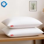 Zinnia Comfort Soft Microfiber Pillow | White | Basic Size 41 x 61 CM | Pack of 2