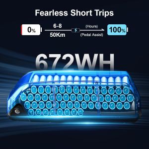 X50 20'' Fat Tire Electric Bike for Adults – 48V 17Ah, 250W, 7-Speed, Removable Battery, LCD Display