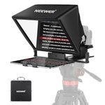 NEEWER Teleprompter X14 II with Upgraded Height Adjustable Camera Mount QR Plate Compatible with 501PL, 14" HD Beamsplitter All Metal Frame for iPad iPhone Samsung DSLR, Assembly Free