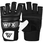 WFX Punch Bag Boxing Gloves Karate Mitts MMA Body Combat Taekwondo Training Martial Art Fighting Grappling Muay Thai (M, Black)