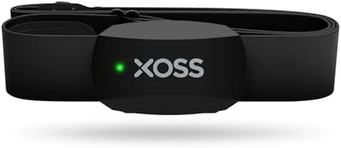 XOSS X2 Heart Rate Monitor Chest Strap, HRM Bluetooth 4.0/ANT+ Strava IP67 Waterproof Heart Rate Tracker Sensor Compatible with XOSS Garmin Wahoo CoospoRide Running/Cycling/Yoga Sport App …