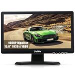 15.6 Inch FHD Computer Monitor - 1920×1080P 60Hz Widescreen Display Screen - 16:9 Office PC Monitor with Multifunctional Input - Gaming Monitor for Gaming CCTV Raspberry Pi PC - VESA Mounting