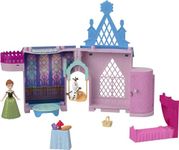 Disney Frozen Storytime Stackers Playset, Anna’s Arendelle Castle Dollhouse with Small Doll, Olaf and 7 Accessories, Inspired by Disney Frozen Movies, HPV77