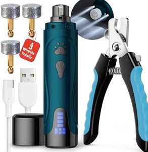 Dog Nail Grinder Kit, Rechargeable, 3 Speeds, Dark Blue