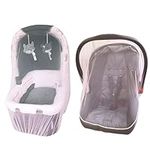 Enovoe Durable Baby Stroller Mosquito Net for Crib - Perfect Bug Net for Strollers, Bassinets, Cradles, Playards, Pack N Plays and Portable Mini Crib Mosquito net for Stroller (Pink)