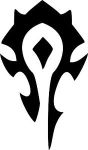 Chase Grace Studio World Of Warcraft Horde Symbol Vinyl Decal Sticker|BLACK|Cars Trucks Vans SUV Laptops Wall Art|6.5" X 4"|CGS414