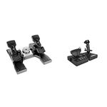 Logitech G Pro Flight Rudder Pedals + Logitech G X56 H.O.T.A.S Throttle and Joystick Flight Simulator Controller (RGB)