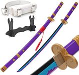 Zisu Roronoa Zoro Katana, Anime Original Texture, about 40 inch Overall, Enma Purple for Cosplay Collection