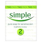 Simple Soap for Sensitive Skin, 125 g (2 Bars)