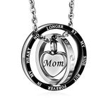 Cremation Urn Necklace for Ashes Eternal Memory Carved Keepsake Stainless Steel Urn Jewelry Memorial Ash Holder