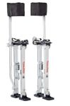 Professional Grade Adjustable Aluminum Drywall Stilts - for Drywall Installation, Painting, and More (24-40 in. w/Straps)