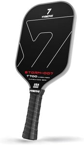 YVmove Pickleball Paddle with T700 Raw Carbon Fiber Surface & 16mm STR-Core Power Polymer Core, Premium Pickle Ball Racket Designed for Ultimate Spin & Consistency, USAPA Approved Storm 007