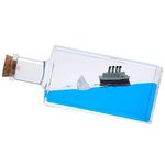 Honsheng Unsinkable Titanic Simulator Toy Wavey Boat in a Box Liquid Wave Cruise Fluid Ship Decoration Ornament for Car Decoration Paperweight Desk Toy Gifts