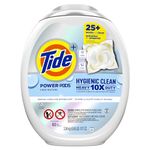 Tide Hygienic Clean Heavy Duty 10x Free Power PODS Laundry Detergent Liquid Soap Pods, 63 count, Unscented, For Visible and Invisible Dirt