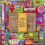 Vintage Candy Co. Retro Birthday Candy Gift Boxes - Assorted Nostalgia Candies Variety from Past Decades | Perfect Bday Care Package Gifts for Men, Women, Girl, Boy, Student, Client, Employee (21st, Epic)