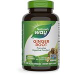 Nature's Way Ginger Root; 1.1 gram Ginger Root per serving; Non-GMO Project Verified; TRU-ID Certified; Gluten-Free; Vegetarian; 240 Capsules