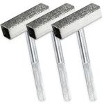 3 Pieces Grinding Wheel Dresser Diamond Grinding Wheel Dresser Stone Dresser Bench Grinder Dressing Tool for Grinding Deburring Wheels, Silver