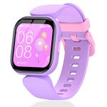 Mgaolo Kids Smart Watch for Boys Girls,Fitness Tracker with Heart Rate Sleep Monitor for Android Fitbit iPhone,Waterproof DIY Watch Face Pedometer Activity Tracker (Purple)