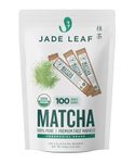 Jade Leaf Organic Matcha Latte Mix - Cafe Style Sweetened Blend - Sweet Matcha Green Tea Powder - 100ct Single Serve Stick Packs