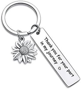 Jstud Inspirational Birthday Gifts Keychain Encouragement Personalized Keychain for Daughter Son from Mom Dad, Silver