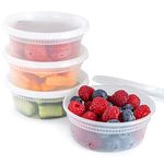 Caterserve 12 Plastic Containers with Lids - Leakproof Meal Prep Containers for Food Storage 8oz-236ml