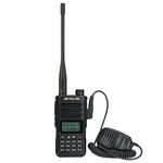 Retevis RA89 Ham Radio with Remote Speaker Mic, High Power 2m 70cm Amateur Radio, IP68 Waterproof Walkie Talkie, Long Distance, 2500mAh Battery, VFO, Type-C Rechargeable Two Way Radio (1 Pcs, Black)