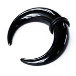 Black Acrylic Buffalo Horn Taper Choose Your Size! Claw Flesh Tunnels Bull Expander U Ear Stretcher Plug 14MM