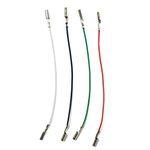 KERDEJAR 3/4PCS Universal Cartridge Phono Cable Leads Header Wires for Turntable Phono Headshell Accessories