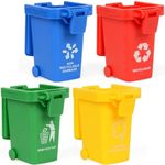 Trash Can Toy,Garbage Truck's Trash Cans,Original Colour Mini Curbside Garbage Bin Trashcan Kids Toddlers Toys