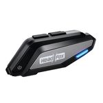 HEADFOX F20 Smart Helmet Bluetooth Device with Mic | Voice Assistant & Siri Support | Noise Cancellation | Long Battery Backup | IPX6 Waterproof | Compatible with All Helmets | Android & iOS