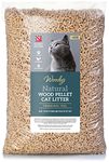 Large 30L Natural Cat and Kitten Litter Wood Pellets Ultra Absorbent Biodegradable | Effective Odour Control | Antibacterial Premium Hygiene