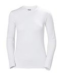 Helly Hansen Womens HH Tech Crew Long Sleeve, S, White
