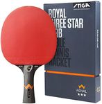 STIGA Royal WRB Table Tennis Racket - 3-Star ITTF Approved, Offensive Paddle with WRB System, 5-Ply Blade, 2.0mm Sponge, Enhanced Speed, Control, and Spin for Skill Development and Game Improvement