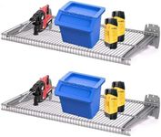 ybaymy 2Pcs Slatwall Shelves 60 x 3