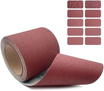 4.5inches Wide XXX Long Ready-to-Cut Ready-to-Wrap Abrasive Sand Paper Emery Cloth Roll Metal Glass Carpentry Sanding Paper (120 Grit)