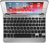 Brydge 7.9 Keyboard Compatible with iPad Mini 4th and 5th Generation | Aluminum | Wireless | Rotating Hinges | 180 Degree Viewing (Silver)