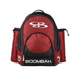 Boombah Tyro Baseball / Softball Bat Backpack - 20" x 15" x 10" - Black/Red - Holds 2 Bats up to Barrel Size of 2-3/4"