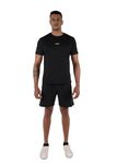 STRCH Men's Premium Nylon Everyday Shorts - Ultimate Comfort and Versatile Fit (Black - Medium Size)