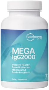 Microbiome Labs Mega IgG2000 Capsules - Dairy-Free Alternative to Bovine Colostrum Supplement - Immunoglobulin Supplement from Bovine Serum to Support Digestive Health (120 Capsules)