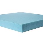 Brillars® Upholstery Foam Blue High-Density Super Soft Reducing Pain Cooling Replacement Cushion, Easy to Cut for Seats/Sofas/Dog Beds/Mattress (18" x 18" x 2")