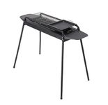 Cuisiland Heavy Duty Portable Steel Movable Charcoal BBQ Grill, Charcoal Smokers Type outdoor steel Barbecue Grill,