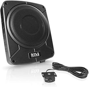 BOSS Audio Systems BAB10 Amplified Car Subwoofer - 1200 Watts Max Power, Low Profile, 10 Inch Subwoofer, Remote Subwoofer Control, Great for Vehicles That Need Bass But Have Limited Space