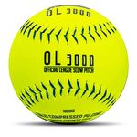 Franklin Sports 12" Slowpitch Tournament Softballs - Great for Practice + Training - Official Size + Weight - 1 Pack