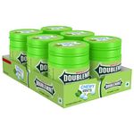 Doublemint Chewy Mint Pot | Peppermint Flavour Chewing Gum | Mint Gums For Instant Freshness | 77 Chewy Mints | Comes in a Resealable Pocket Bottle | Easy to Carry | 65 g | Pack of 6