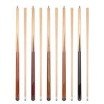 Billiard Pool Sticks Set of 5 Aska Sneaky Pete Pool Cues, Mixed Weights, 58 inch Long, 13mm Hard Tip