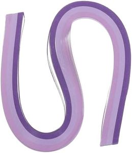 PATIKIL 120pcs Rainbow Quilling Strips Paper 3/16"(5mm) 21" Origami Paper Quilling Strip for Art DIY Hand Craft Christmas, Gradient Purple