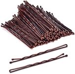 Large Bobby Pins Brown,MORGLES 2.75" Jumbo Hair Pins Brown Long bobby Pins for Thick Hair for Women Girls with Box-120 count