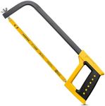 Hanpex 12in. High-Tension Hacksaw Frame with 24 TPI Bi-metal Blade, Hand Saw Suitable for Metal, wood, PVC, Carpentry