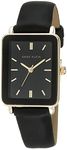 Anne Klein Women's Strap Watch, AK/3702, Black/Gold, AK/3702BKBK