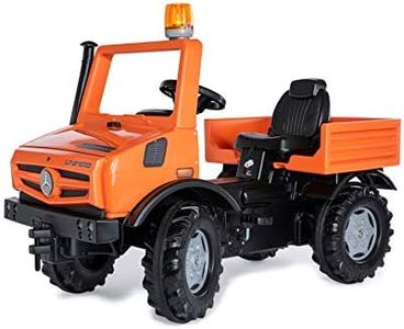 Rolly Toys Unimog 038237 Voiture à pédale, Service à partir de 3 Ans, à Conduire soi-même, avec pneus Silencieux et feu Clignotant, Voiture à pédale, à partir de 3